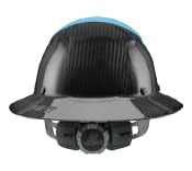 Lift Safety HDF50C-24CC DAX Carbon Fiber Full Brim 50-50 (Cyan/Black)