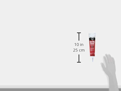 DAP 18001Kwik Seal Kitchen and Bath Adhesive Caulk, White, 5.5 Ounce (Pack of 12)