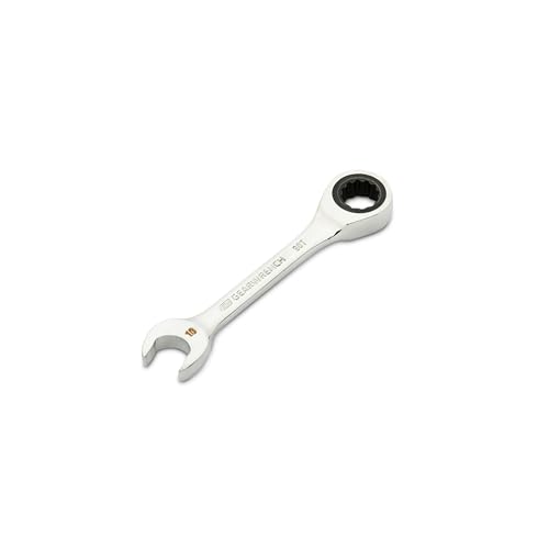 GEARWRENCH 10mm 90-Tooth 12 Point Stubby Combination Ratcheting Wrench | 86840