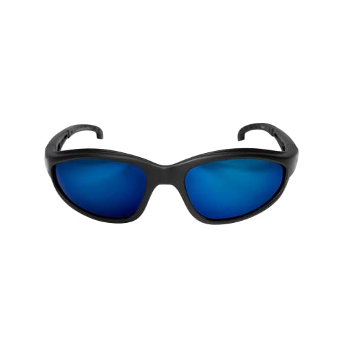 Dakura-Blk Frame/Polarized Aqua Blue Mirror Lenses
