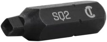 Crescent CAB1SQ2-2 #2 x 1" Square Insert Bit (Pack of 2)
