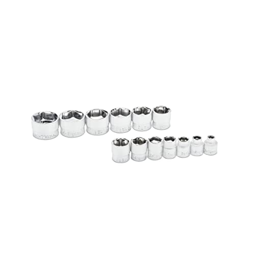 GEARWRENCH 13 Piece 3/8" Drive 6 Point SAE Stubby Socket Set - 81397