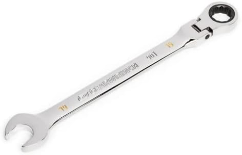 GEARWRENCH 86719 19mm 4 Degree Swing Arch 12 Point Flex Head Ratcheting Combination Wrench