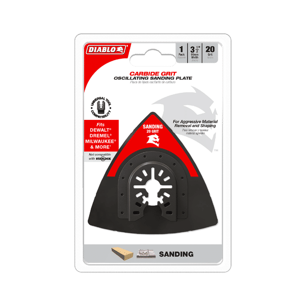 Diablo DOU20CGSP 3-1/2" 20-Grit Universal Fit Oscillating Sanding Plate