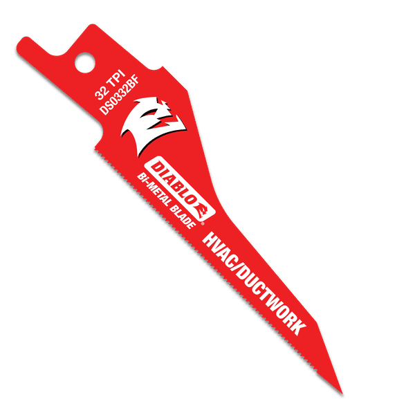 Diablo DS0332BF5 3-1/4" HVAC/Ductwork Bi-Metal Reciprocating Blade, 32 TPI (Pack of 5)