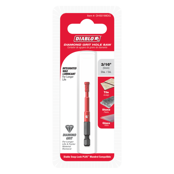Diablo DHS0188DG 3/16" Diamond Grit Hole Saw