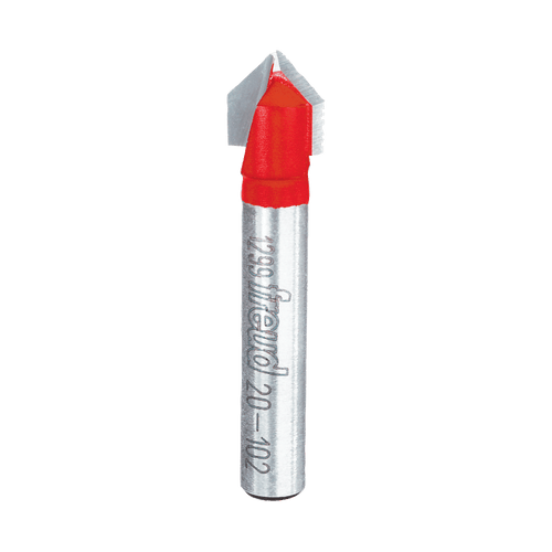 Freud 20-102 3/8" Diameter 90° V Grooving Bit with 1/4" Shank