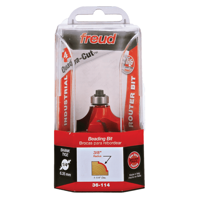 Freud 36-114 3/8" Radius Beading Bit with 1/4" Shank