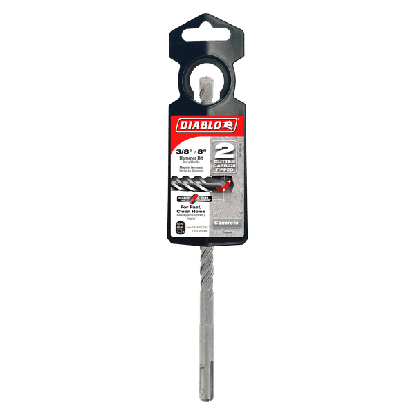 Diablo DMAPL2230 3/8" x 6" x 8" SDS-Plus 2-Cutter Carbide-Tipped Hammer Drill Bit
