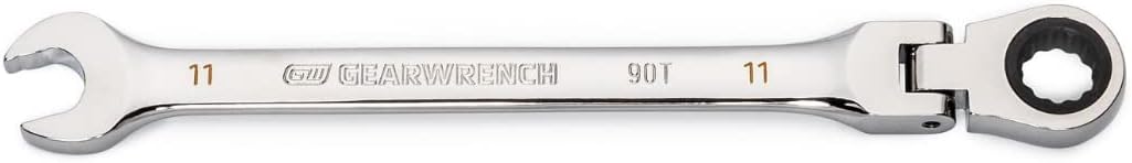 GEARWRENCH 11mm 4 Degree Swing Arch 12 Point Flex Head Ratcheting Combination Wrench - 86711