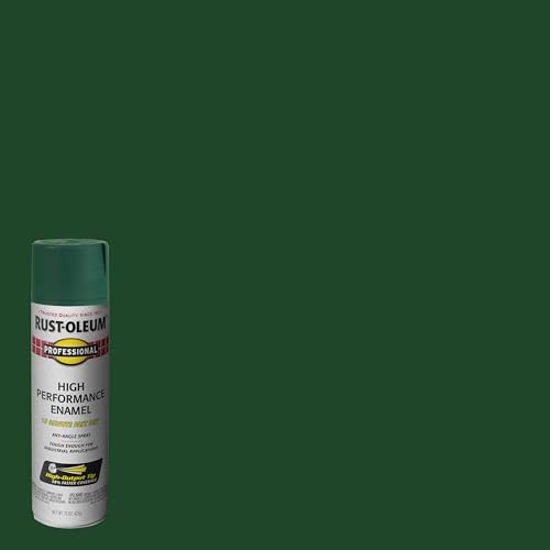 Rust-Oleum 7538838 Professional High Performance Enamel Spray Paint, 15 Oz, Gloss Hunter Green
