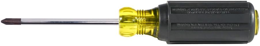 Klein Tools 603-3 #1 Phillips Screwdriver, 3-Inch Round Shank