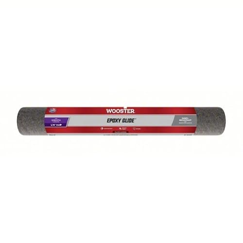 Wooster Brush R232 18 inch Epoxy Glide 1/4 inch Nap Roller Cover, Pack of 6