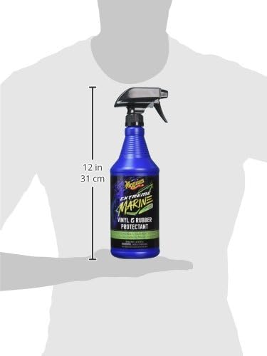 Meguiar's | M180132 | Meguiar's Extreme Marine Vinyl & Rubber Protectant M180132 - Premium RV and Marine Vinyl and Rubber Protectant, Long-Lasting UV Protection, 32 Oz Spray