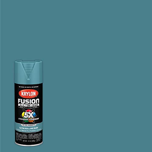 Krylon Fusion All-In-One Adhesive Spray Paint for Indoor/Outdoor Use, 12 oz, Rolling Surf