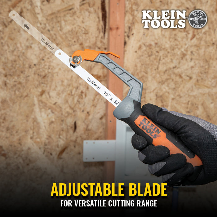 Klein Tools 31432FC Compact Finish-Cut Hacksaw