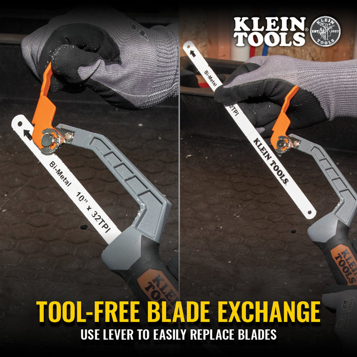 Klein Tools 31432FC Compact Finish-Cut Hacksaw