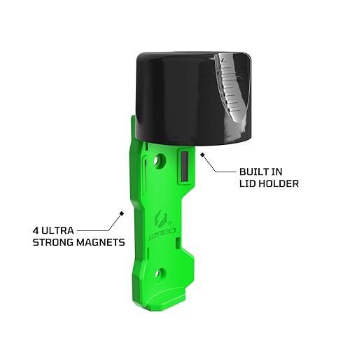 EZRED Magnetic Spray Can Holder 3-Pack Flexible Non-Marring Polymer Lid Holder Green