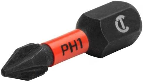 Crescent CAVB1PH1-2 #1 x 1" Phillips VORTEX Impact Power Bit (Pack of 2)