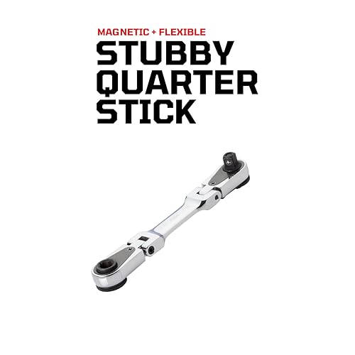 EZRED 4S04 Micro Combo Dual Ratchet Socket with 1/4" Square Drive & Magnetic Bit Drive