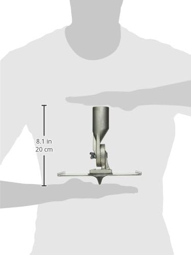 Kraft Tools CC027 8" x 8" Stainless Steel Walking Seamer/Groover 3/4"R with Threaded Handle Socket