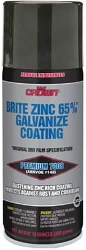 Aervoe 7008 13-Ounce 65% Zinc-Rich Brite Galvanize Coating Aerosol Spray