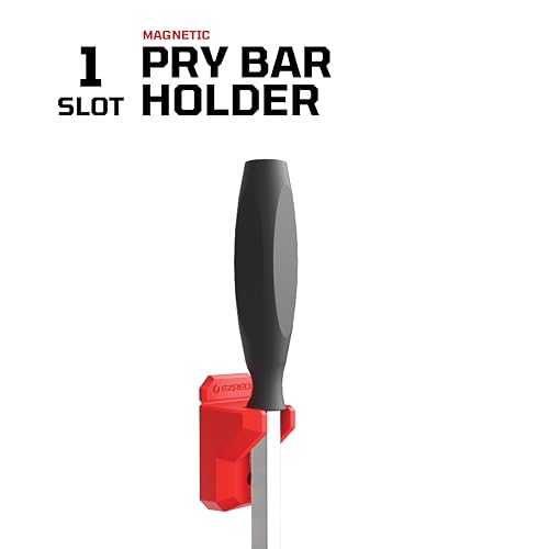EZRED Magnetic Pry Bar Holder Non-Marring TPEE with Mounting Holes Low Profile Organization