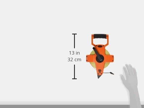 Keson Tape Measure, 1/2 in x 100 ft/30m, Pumpkin, 100 ft./30m Length (OTR18M100)