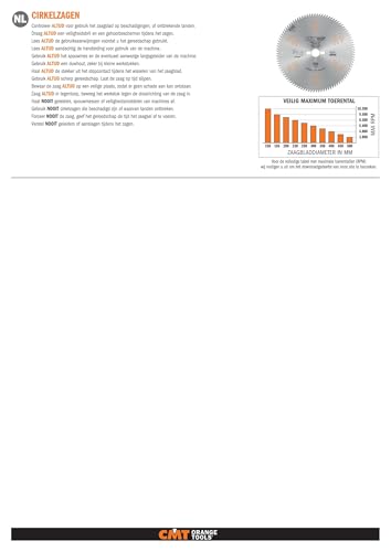 CMT Orange Tools 273.160.56H ITK Plus FINE Finish Saw Blade HW 160X1.8/1.2X20(+16) Z=56 A