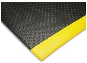 Notrax 417 Bubble Sof-Tred with Dyna-Shield 3' x 60' x 1/2" Anti Fatigue Mat, Slip Resistant Bubble Textured Surface, Ideal for Industrial and Commercial Workplaces, Black, 417R0036BL Black 3' x 60' x 1/2" Bubble Textured Surface
