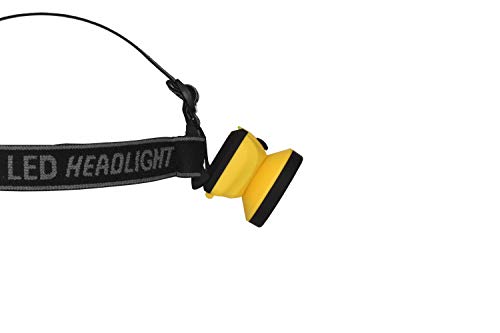 Warner Manufacturing 11265 160/70 Lumen 3W LED Headlamp Bull Dog, Dual-Strap / 160, Yellow