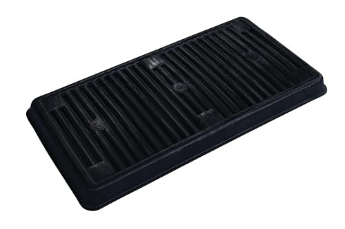 Eagle 1677BLK Containment Utility Tray, 36" Length x 18" Width x 2" Height, Black
