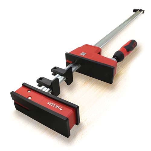 BESSEY KRE3531, 31 In., Parallel Clamp, K Body REVO Series - 1700 lbs Nominal Clamping Force , Spreader, and Woodworking Accessories - Clamps and Tools for Woodworking, Cabinetry, Case Work