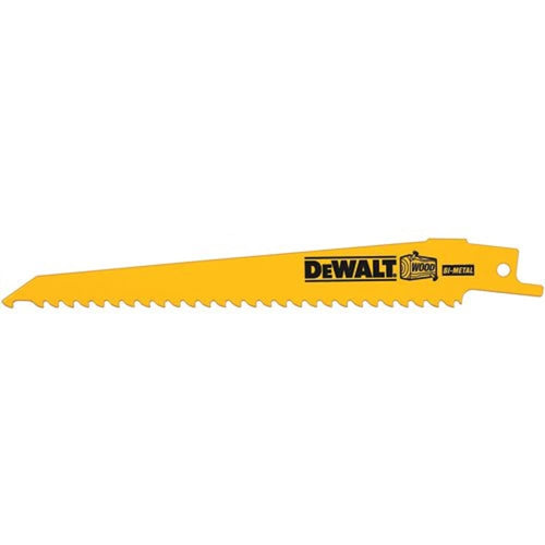 DEWALT DW4804BZ 12" 6 TPI Wood Cutting Bi-Metal Reciprocating Saw Blade (Pack of 100)