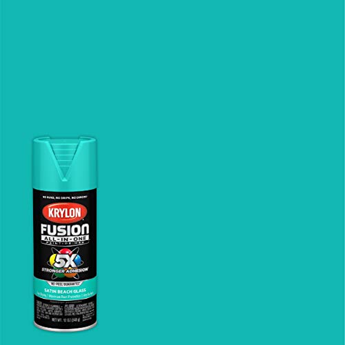 Krylon Fusion All-In-One Adhesive Spray Paint for Indoor/Outdoor Use, 12 oz, Beach Glass