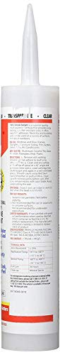 Red Devil 0826 100% Silicone Sealant Architectural Grade, Silicone Architectural Grade RTV Sealant, A Water-Resistant Adhesive for Interior and Exterior Use, 9.8 oz. Tube, Clear, 12 Pack