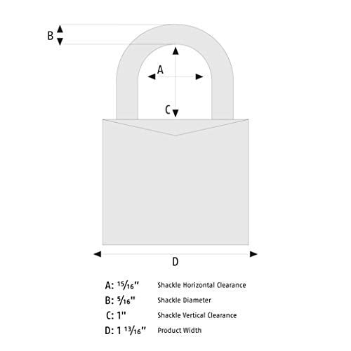 ABUS 83IC/45 Small Format Interchangeable Core Padlock - Core/Cylinder Not Included