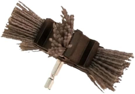 Dico 541-776-4 Nyalox Multi-Purpose Flap Wheel Brush, 4" Diameter, 80 Grit, Coarse Grade, Nylon