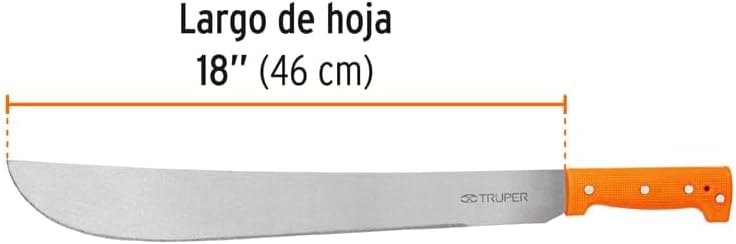 Truper T-460-18P Orange Handle Machetes 18" (46cm)