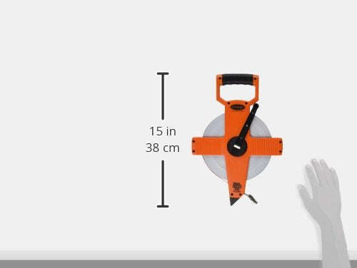 Keson OTR10200 Open Reel Fiberglass Tape Measure Reel (Graduations: 1/10, 1/100), 200-Foot