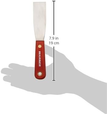 Warner Manufacturing (621) 1-1/4" Full Flex Putty Knife, Carbon Steel, Rosewood Handle