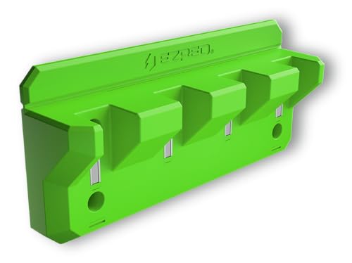 EZRED EZPB4-G Magnetic 4 Slot Pry Bar Holder with Mounting Holes Non-Marring TPEE Low Profile Design Organization