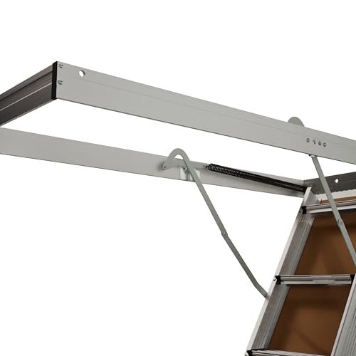 LITE 10-Foot Aluminium Attic Ladder 54" W x 22.5" H, 375-Pound Load Capacity, Type IAA, AP2240MS