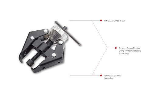 EZ RED BK706 Battery Terminal and Wiper Arm Puller Battery Terminal Bearing Wiper Arm Puller Remover Repair Tool