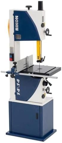 Rikon 10‑1414 14″ Deluxe Bandsaw Model - 1‑3/4HP Dual‑Voltage (115/230V) with Full 14″ Resaw Capacity, Dual Dust Ports, Cast‑Iron Table, Quick‑Adjust Fence & Tool‑Less Blade Guides