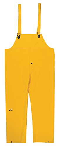 Custom Leathercraft mens Bib overalls and coveralls workwear apparel, Yellow, Large US