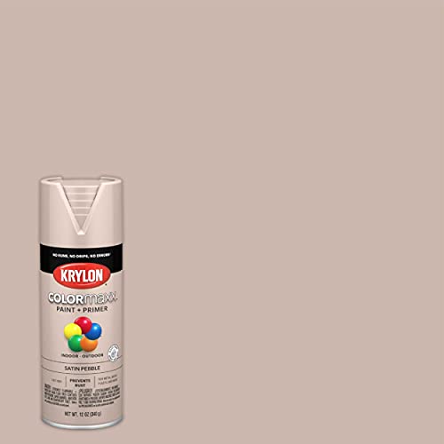 Krylon K05572007 COLORmaxx, Pebble, Satin - 12 ounce