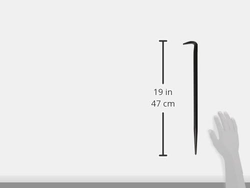 Mayhew Pro 40102 18-Inch Rolling Head Pry Bar, 18"