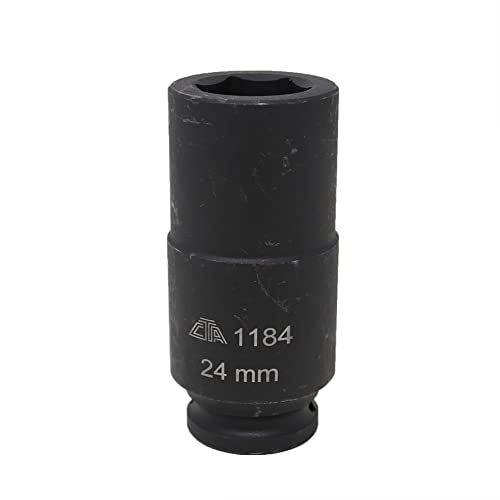 CTA Tools 1184 Crank Bolt Socket - 24mm, Compatible with GM (LS Engines) & Land Rover