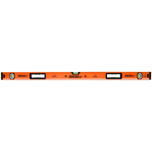 Johnson 1721-4800 Magnetic Aluminum Box Level, 48", Orange